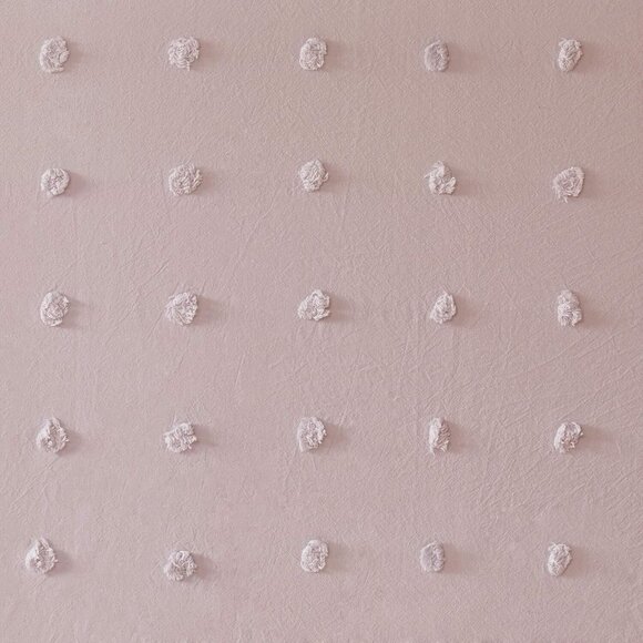 Urban Habitat Jacquard Pom Pom Accents Pink Single Curtain Panel 42" x 63" - Picture 5 of 8